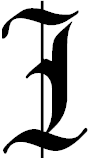 Old English capital letter I
